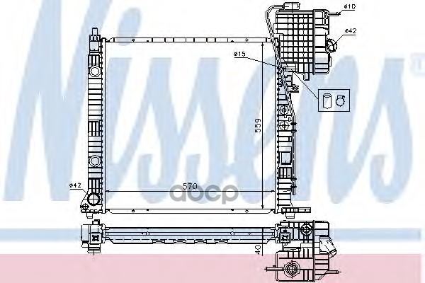 фото Радиатор охлаждения nissens 62559a