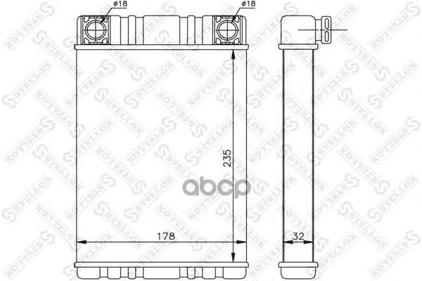 фото Радиатор печки stellox 1035144sx