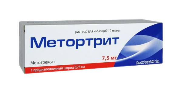 Метортрит раствор для инъекций 10 мг/мл 0,75 мл
