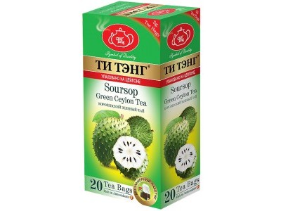 фото Чай зеленый в пакетиках для чашки ти тэнг soursop 20*2 г