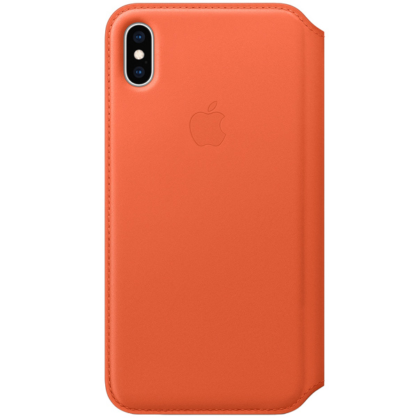 

Чехол Apple для Apple iPhone XS Max MVFU2ZM/A, Оранжевый, Leather Folio Sunset