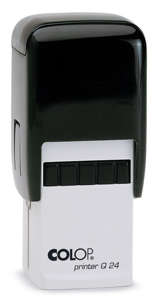 

Оснастка для печати Colop Printer Q24. Поле: 24х24 мм. Цвет корпуса: черный