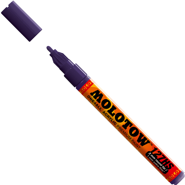 

Маркер акриловый Molotow 127HS One4all 2мм фиолетовый, 127HS 2мм Темно-фиолетовый