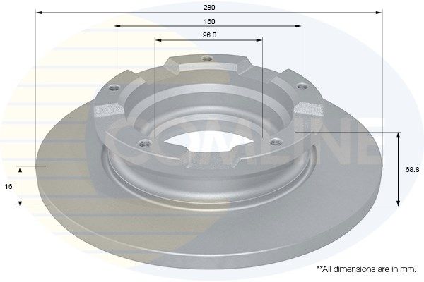 фото Тормозной диск comline adc1241