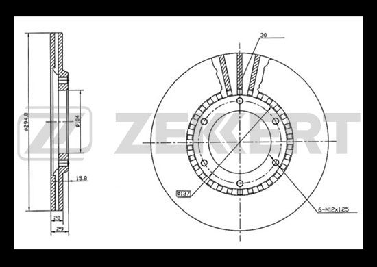 фото Тормозной диск zekkert bs-5178