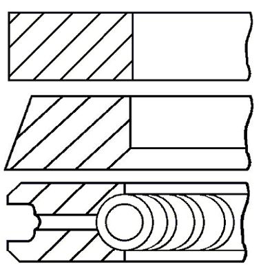 

Комплект поршневых колец GOETZE ENGINE 08-114900-00