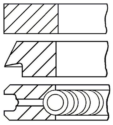 

Комплект поршневых колец GOETZE ENGINE 08-502907-00