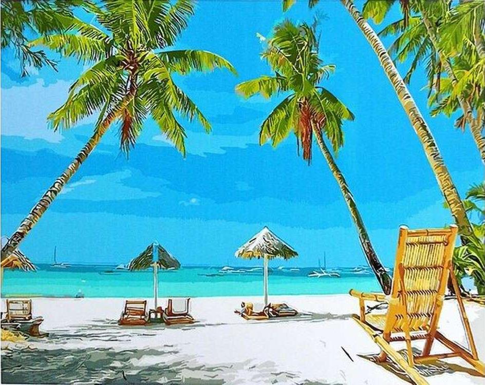 

Картина по номерам Paintboy Рай на земле, 40x50 см, Рай на земле