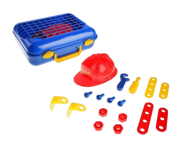 Набор игрушечных инструментов Полесье Механик в чемодане 43177_PLS, разноцветный, пластик,  - купить
