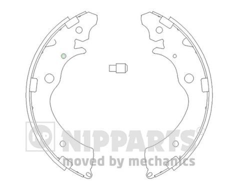 

Комплект тормозных колодок NIPPARTS J3504020