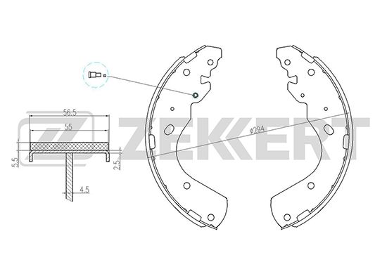 

Комплект тормозных колодок ZEKKERT BK-4050