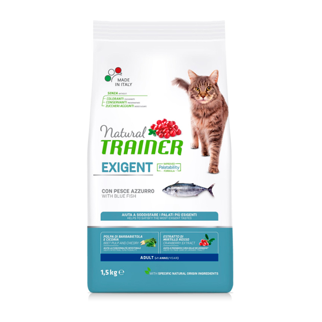 фото Сухой корм для кошек trainer natural exigent cat,для привередливых,океаническая рыба,0,3кг