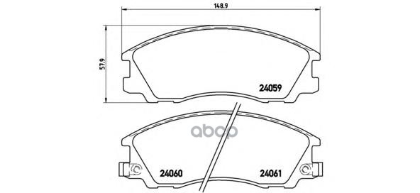 

Тормозные колодки brembo P30017