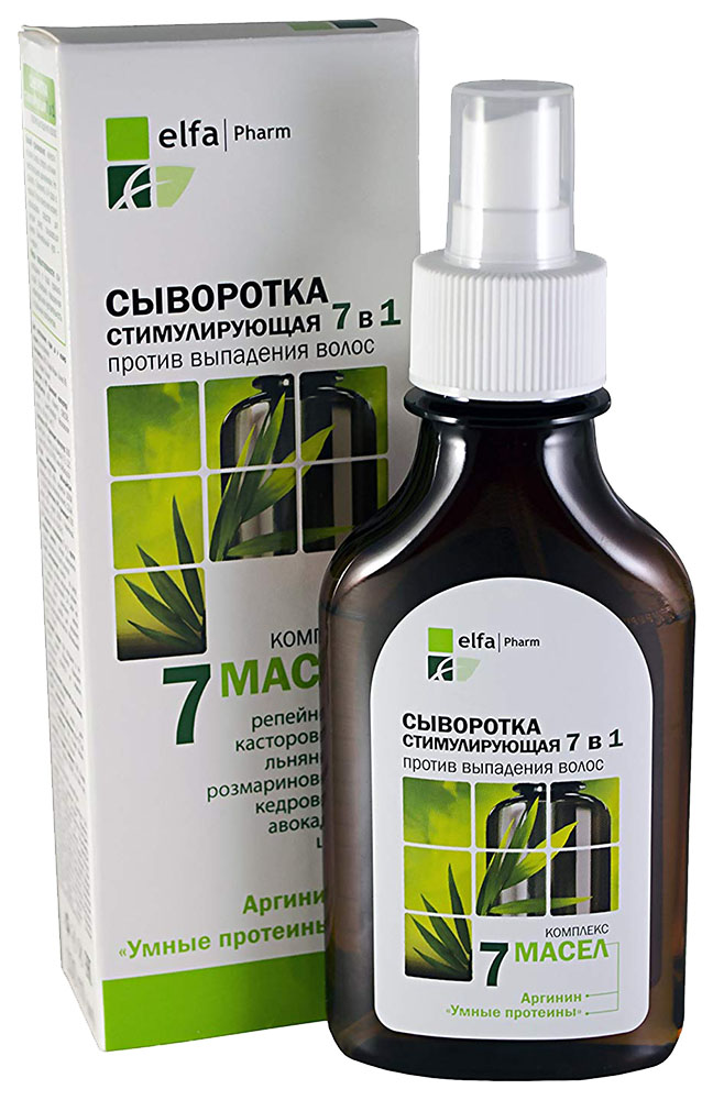 Сыворотка стимулирующая Elfa Pharm 7в1 против выпадения волос 100 мл сыворотка beautydrugs muscle activity modulator стимулирующая мышечную активность 30 мл