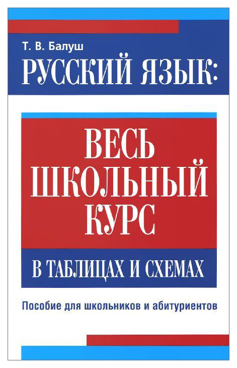 

Русский Язык: Весь Школьный курс В таблицах и Схемах
