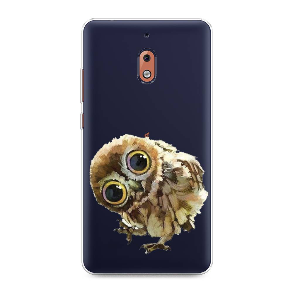 

Чехол Awog на Nokia 2.1 / Нокиа 2.1 "Любопытный совенок", Коричневый;белый;прозрачный, 121550-1