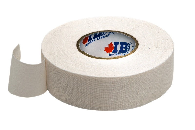 Хоккейная лента для клюшек IB Hockey Tape 25мм х 18м белая для крюка