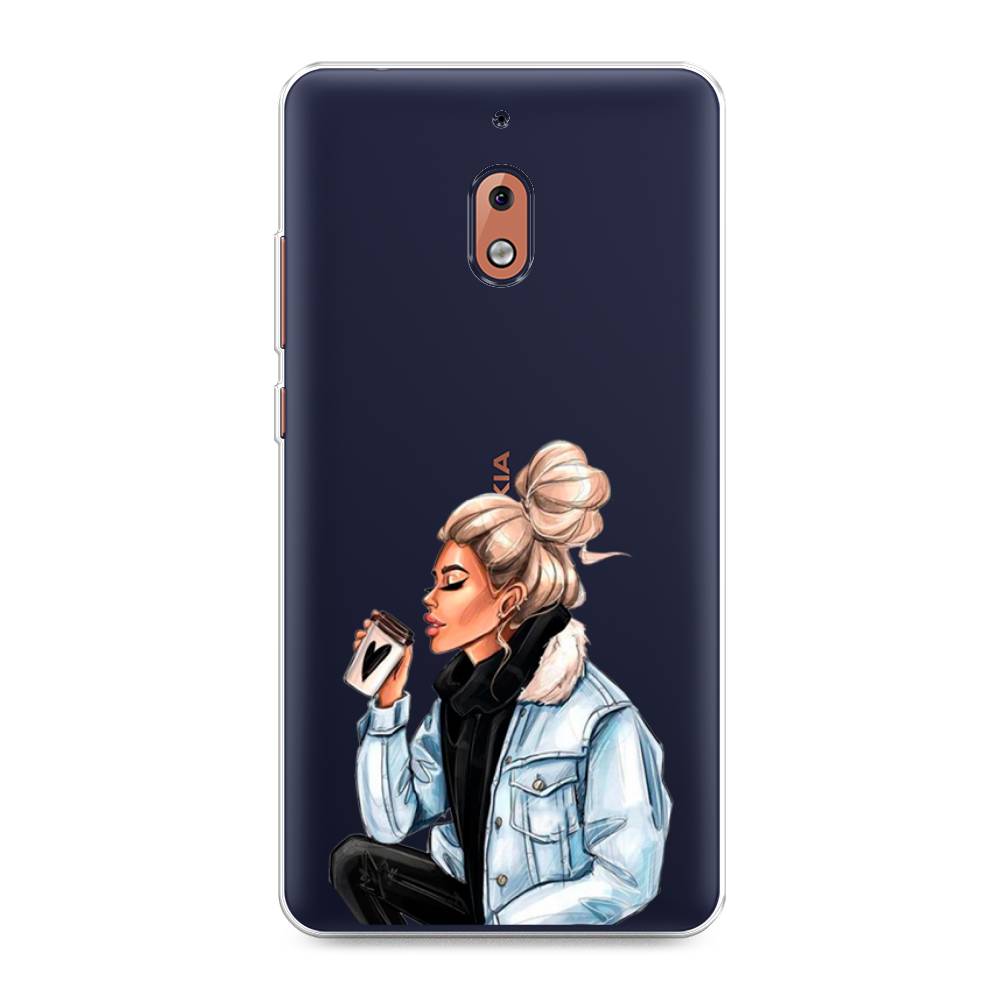 

Чехол Awog на Nokia 2.1 / Нокиа 2.1 "Cute girl", Коричневый;бежевый, 121550-7