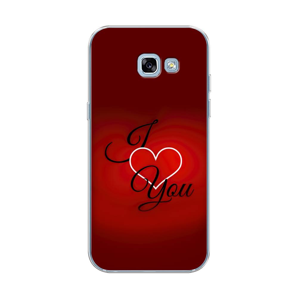 

Чехол Awog на Samsung Galaxy A5 2017 / Самсунг A5 2017 "I love you 3", Красный;черный, 20650-6