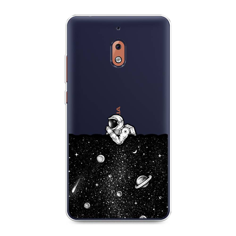 

Чехол Awog на Nokia 2.1 / Нокиа 2.1 "Космический сон", Серый, 121550-4