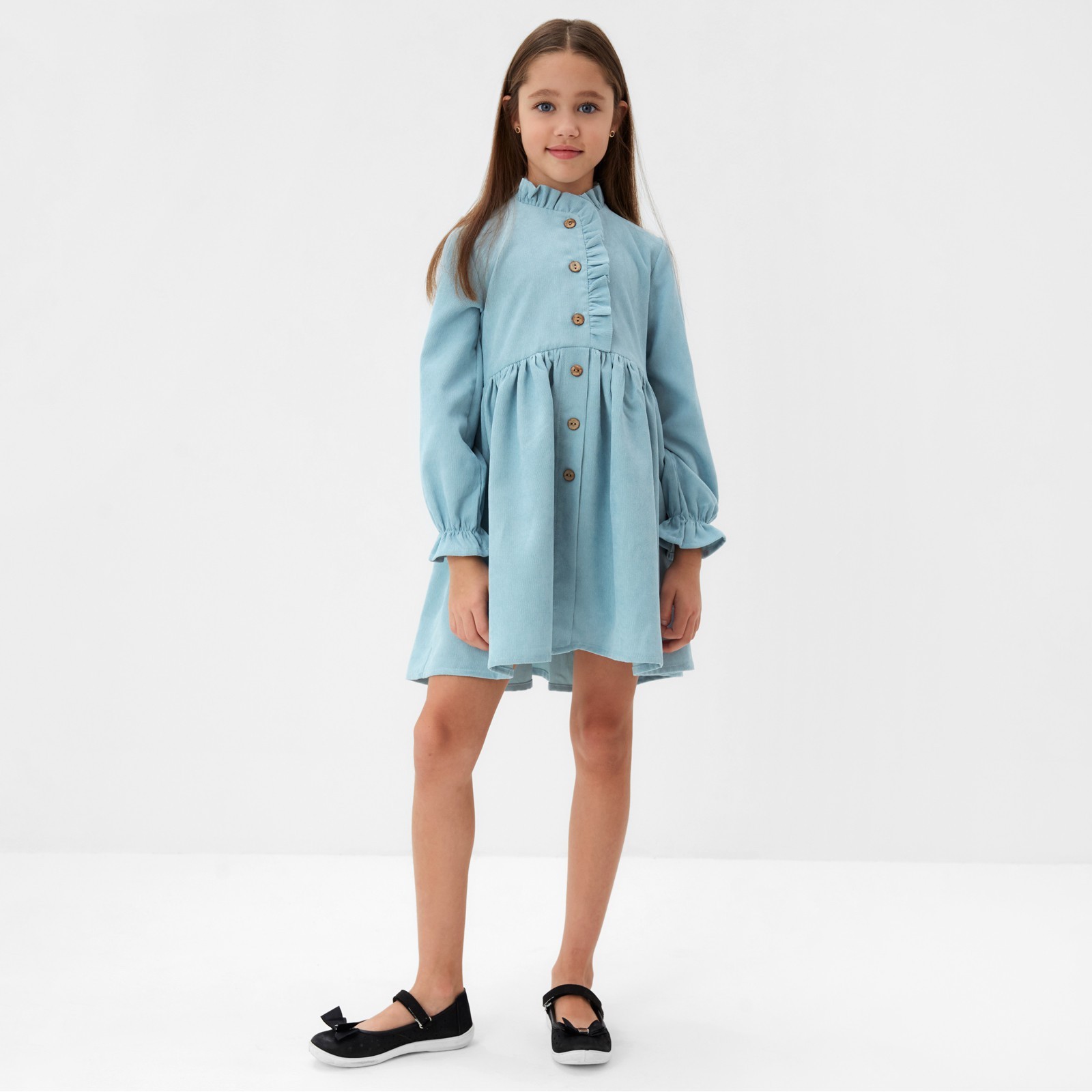 

Платье детское MINAKU Casual Collection KIDS голубой, 116, Casual Collection KIDS