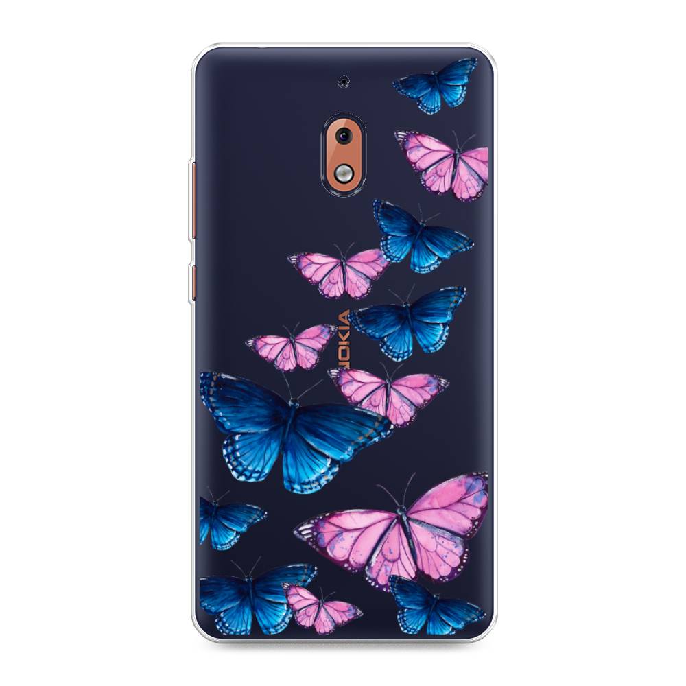 фото Чехол awog "полет бабочек" для nokia 2.1