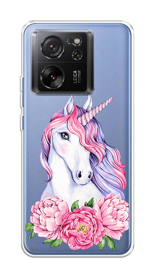 

Чехол на Xiaomi 13T/13T Pro "Единорог с пионами", Розовый;белый;зеленый, 319850-1