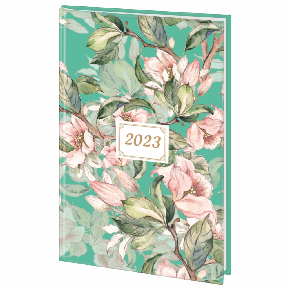 

Ежедневник датированный на 2023 А5 STAFF ламинированная обложка Flowers 114192, 114192