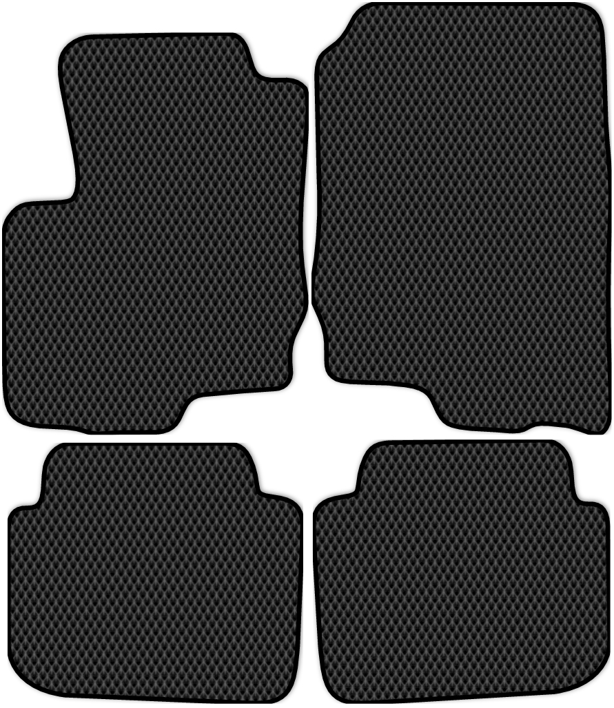 

Коврики ЭВА в салон для Mitsubishi Colt (Z30) 2002 - 2011, 4 шт. черный, 3602-S4N-H
