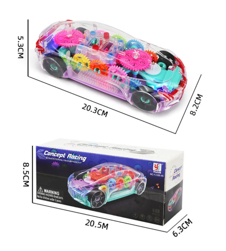 

Машинка Wellywell «Шестерёнки» свет+звук Light_Sportcar