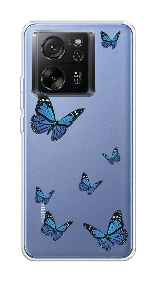 

Чехол на Xiaomi 13T/13T Pro "Blue butterflies", Синий;черный, 319850-1