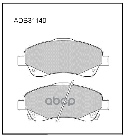 

Колодки торм.TOYOTA AVENSIST25 16-2.5 03-08/COROLLA VE ALLIED NIPPON ADB31140