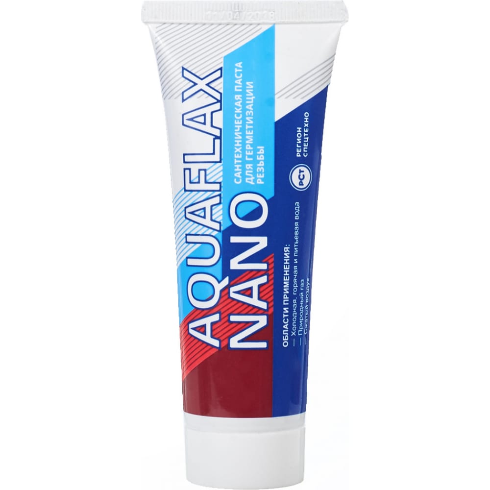 Уплотнительная паста Aquaflax nano тюбик 80 гр. 04041 паста сантехническая aquaflax nano 80 г