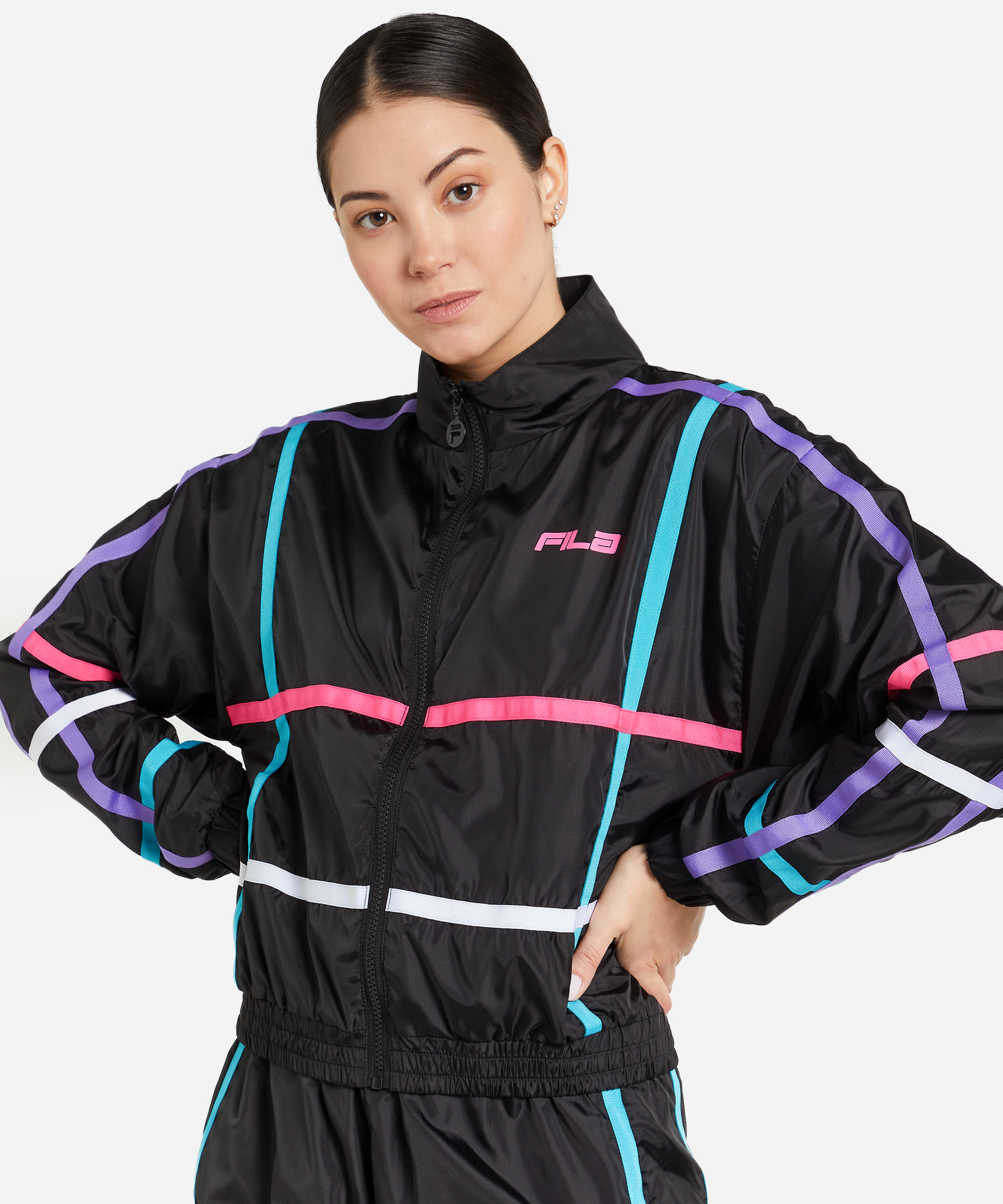 

Олимпийка женская FILA LW119276-001 черная XS, LW119276-001