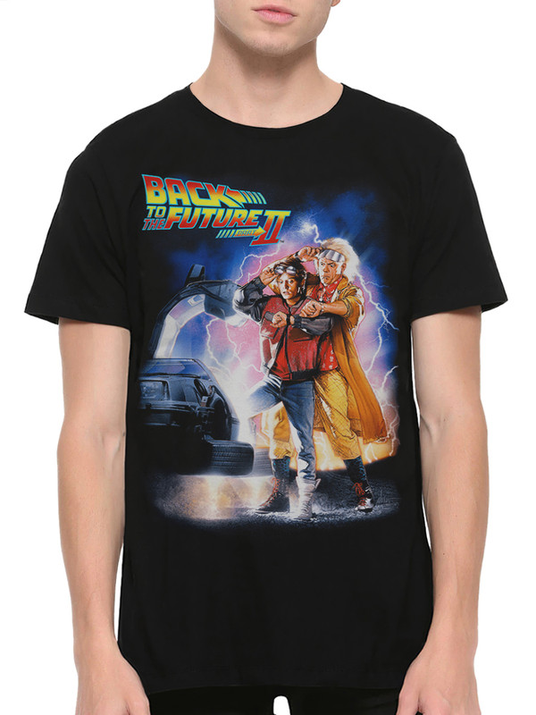 фото Футболка мужская dreamshirts назад в будущее мужская2 черная m