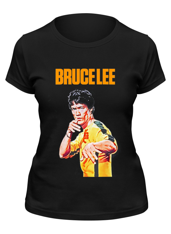 

Футболка женская Printio Bruce lee черная L, Черный, Bruce lee
