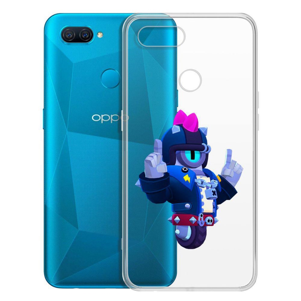 

Чехол-накладка Brawl Stars-Дикий Сту для Oppo A12/A11k/A7/A5s, Прозрачный