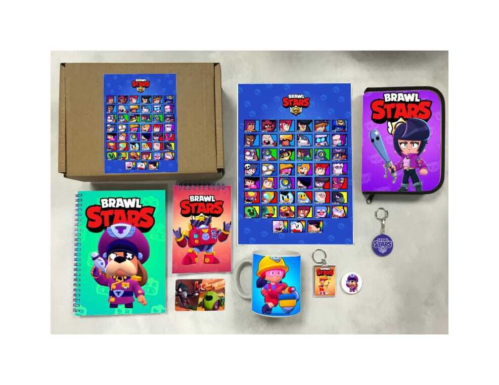 

Бокс с подарком Mewni-Shop принт "Brawl Stars, Бравл Старс" - 9, 070422, 9 предметов