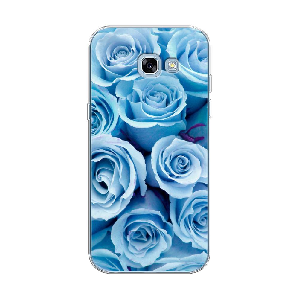 

Чехол Awog на Samsung Galaxy A5 2017 / Самсунг A5 2017 "Лазурные розы", Голубой, 20650-8