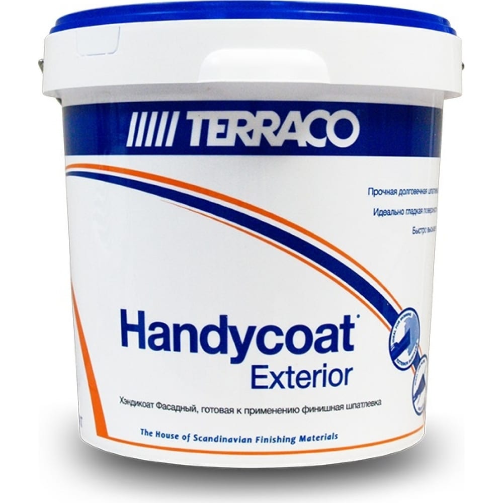 Шпатлевка финишная Handycoat для фасадных работ 25 кг TERRACO 6325025 финишная шпатлевка для фасадных работ terraco