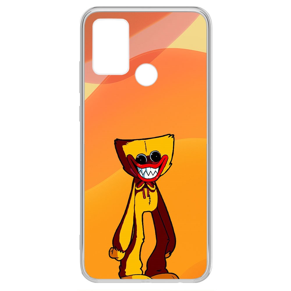 фото Чехол-накладка krutoff clear case хаги ваги желтый для honor play 9a