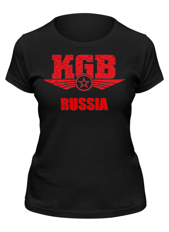 

Футболка мужская Printio Kgb russia черная 2XL, Черный;синий, Kgb russia