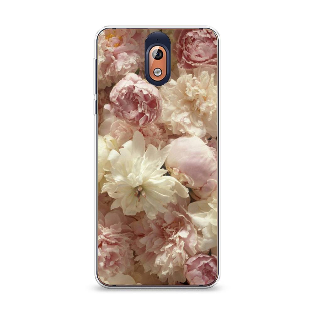 

Чехол Awog на Nokia 3.1 / Нокиа 3.1 "Пионы светлые", Бежевый;коричневый, 121650-8