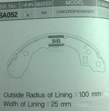 

Тормозные колодки Sangsin brake SA052, SA052