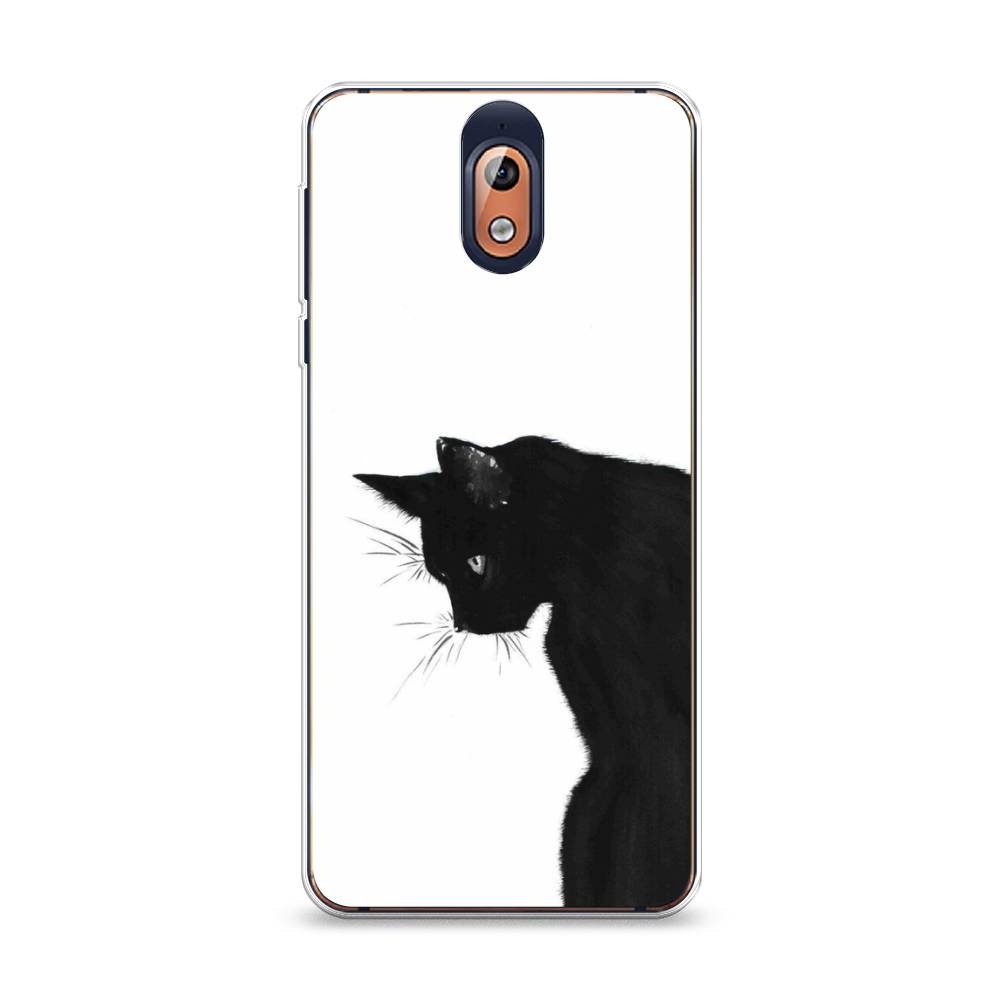 

Чехол Awog на Nokia 3.1 / Нокиа 3.1 "Black cat", Черный;белый, 121650-1