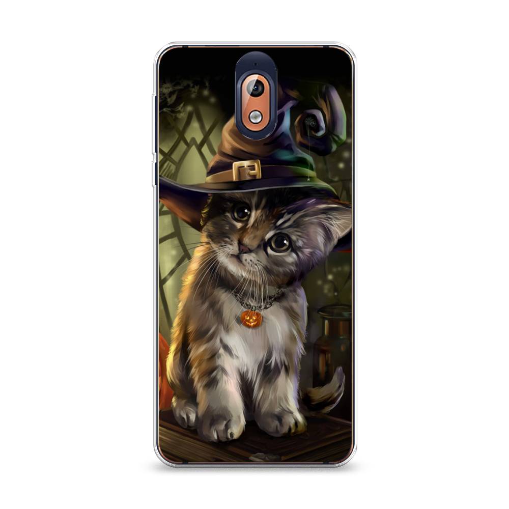 

Чехол Awog на Nokia 3.1 / Нокиа 3.1 "Кот на Хэллоуин", Зеленый;серый, 121650-2
