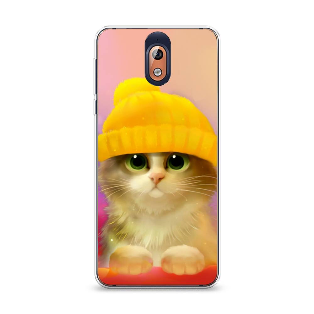 

Чехол Awog на Nokia 3.1 / Нокиа 3.1 "Котенок в желтой шапке", 121650-2