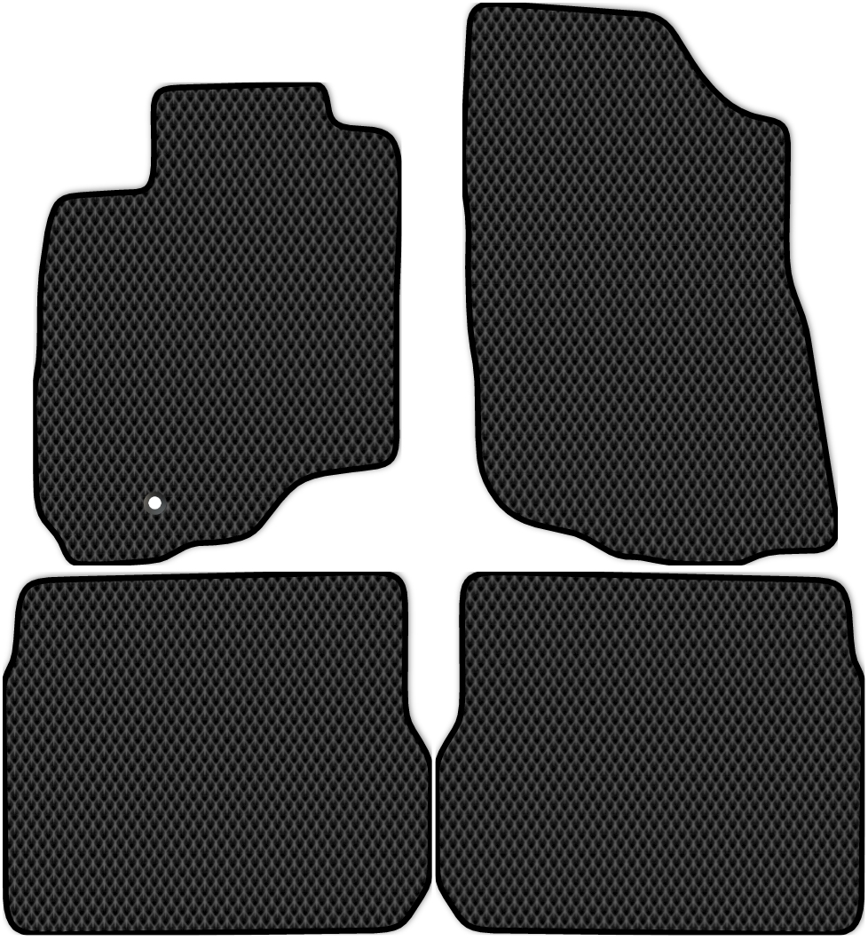 

Коврики ЭВА в салон для Mitsubishi Outlander (CU0W) 2002 - 2009, 4 шт. черный, 3612-S4Y-H