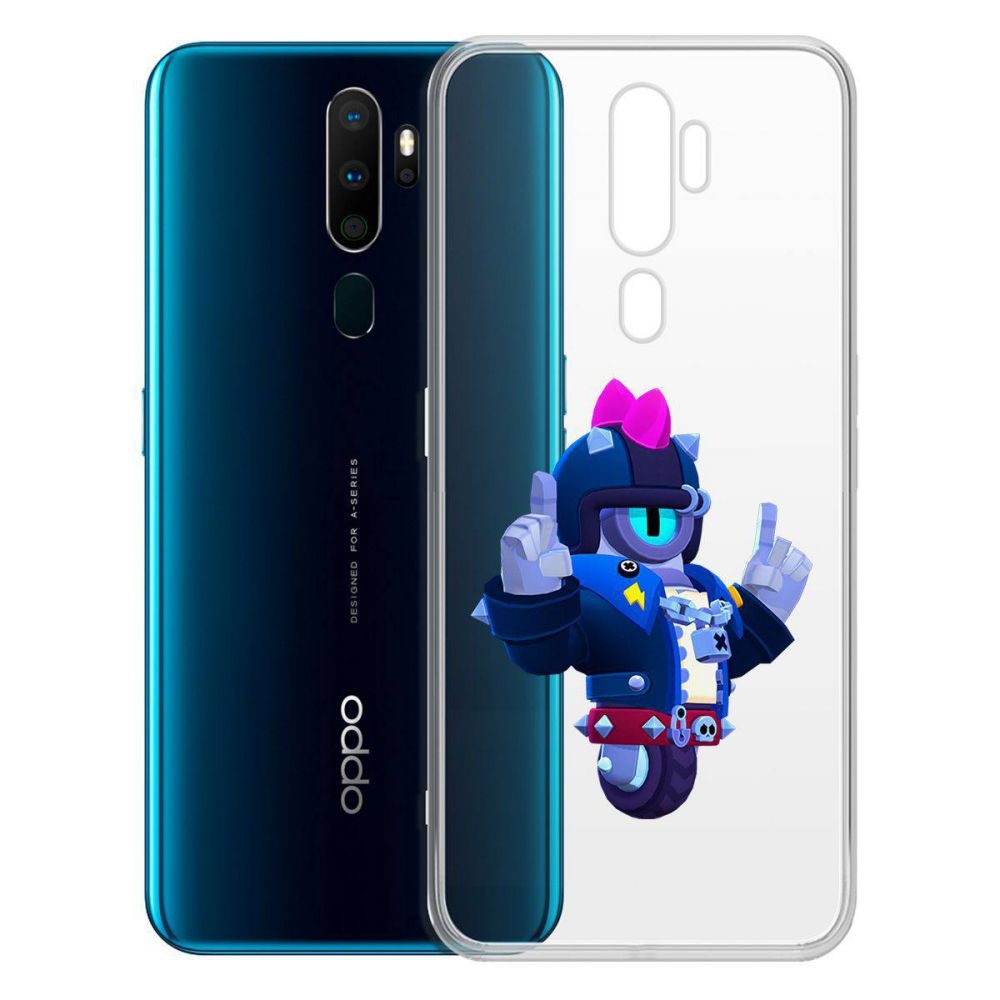 

Чехол-накладка Brawl Stars-Дикий Сту для Oppo A5 (2020)/A9 (2020), Прозрачный