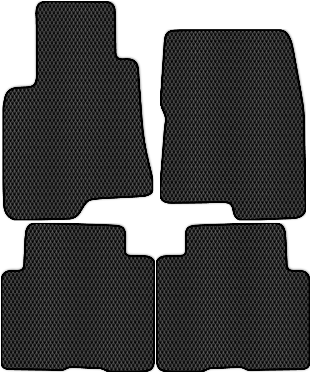 

Коврики ЭВА в салон для Mitsubishi Pajero 3, 4 1999 - 2011, 4 шт. черный, 3615-S4N-H